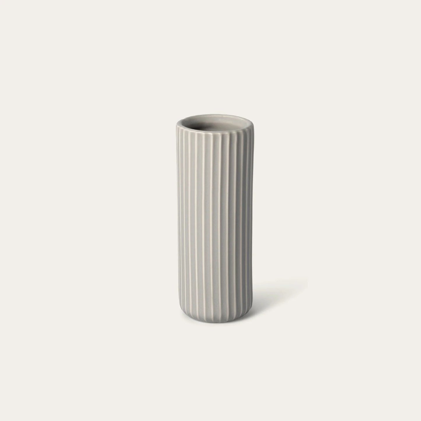 Hand-Finished Ceramic Tall Bud Vase, minimalist modern decor for stylish home interiors