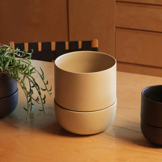 Zenvira Artisan Ceramic Planter with Drainage and Tray, perfect for stylish indoor plant display