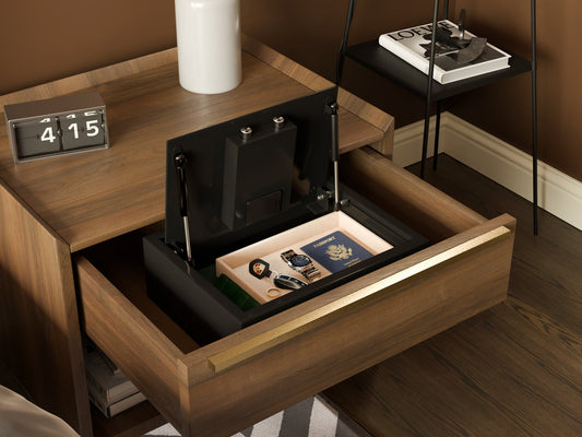 Zenvira Home Top-Opening In-Drawer Biometric Safe