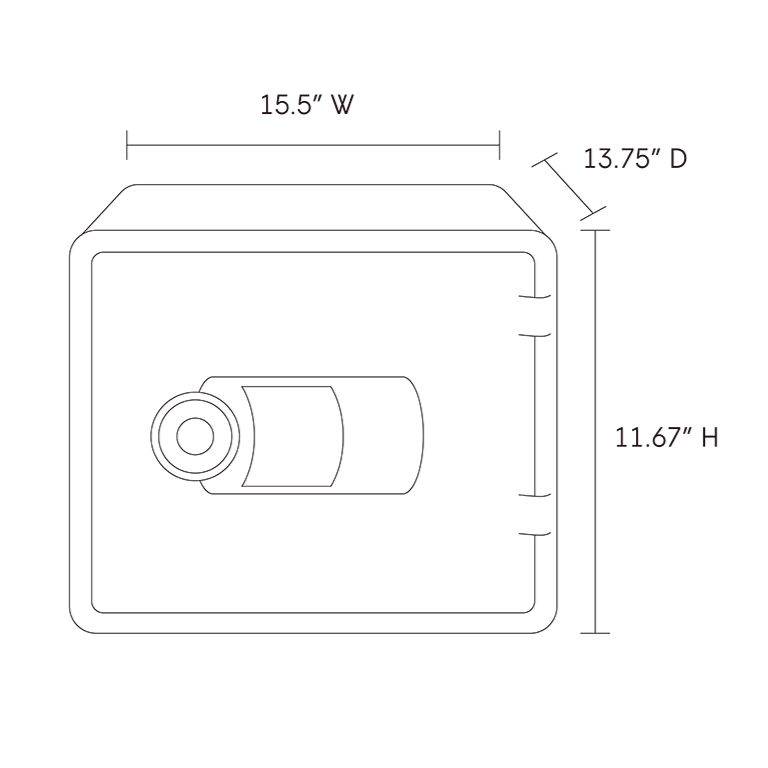 Zenvira Home Fire Safe – Biometric & Keypad Fireproof Protection