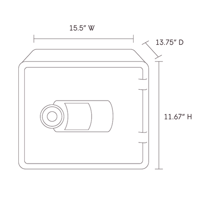 Zenvira Home Fire Safe – Biometric & Keypad Fireproof Protection