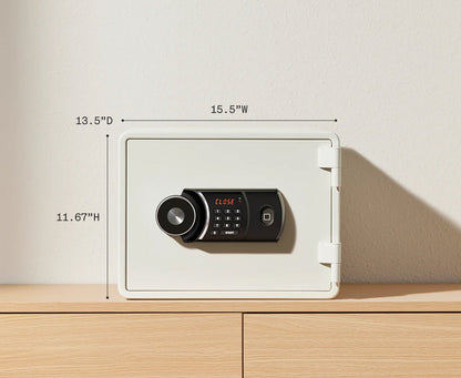 Zenvira Home Fire Safe – Biometric & Keypad Fireproof Protection