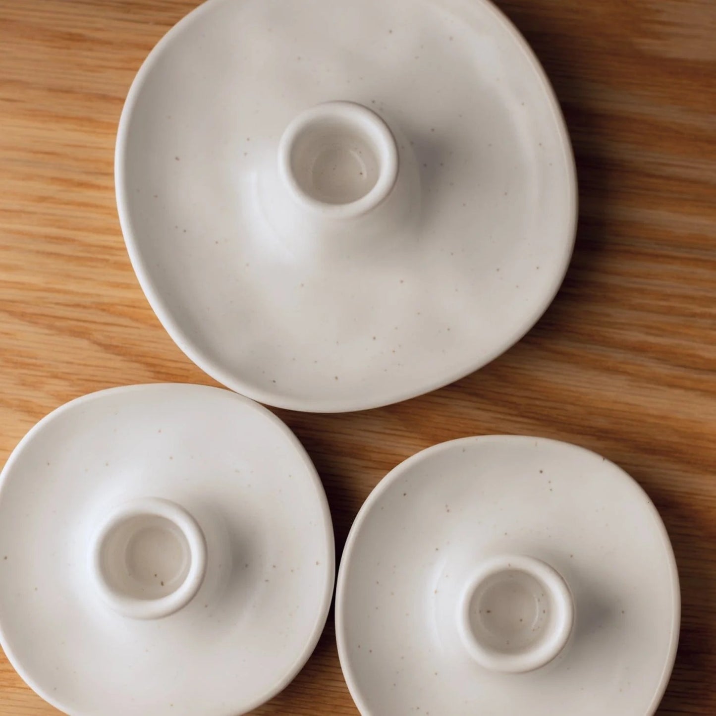 Artisan Stoneware Candle Holders, durable and modern design for stylish home decor