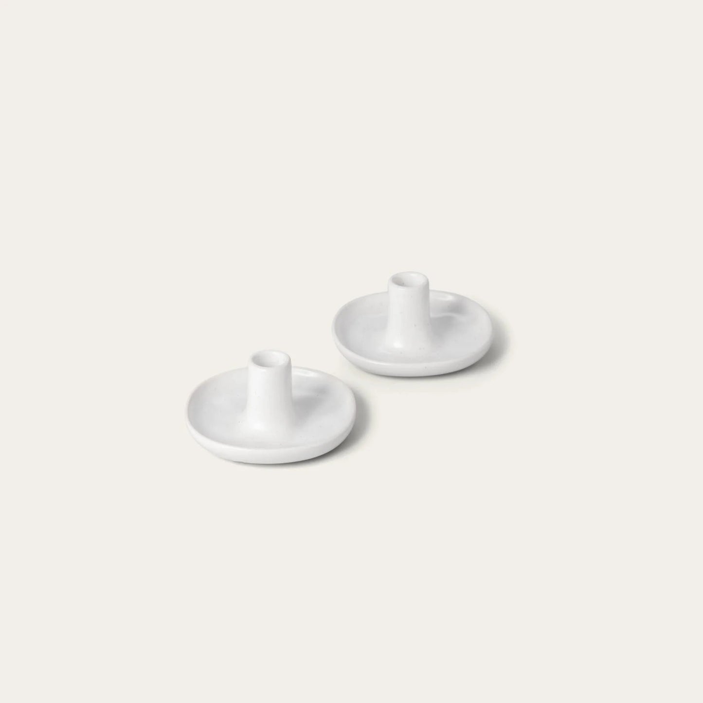 Artisan Stoneware Candle Holders, durable and modern design for stylish home decor