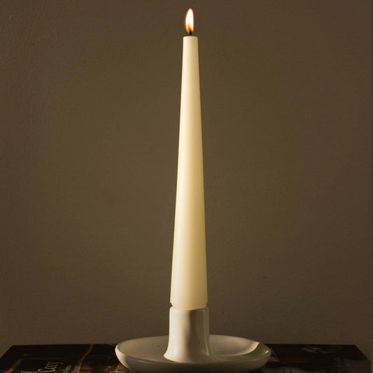 Artisan Stoneware Candle Holders, durable and modern design for stylish home decor