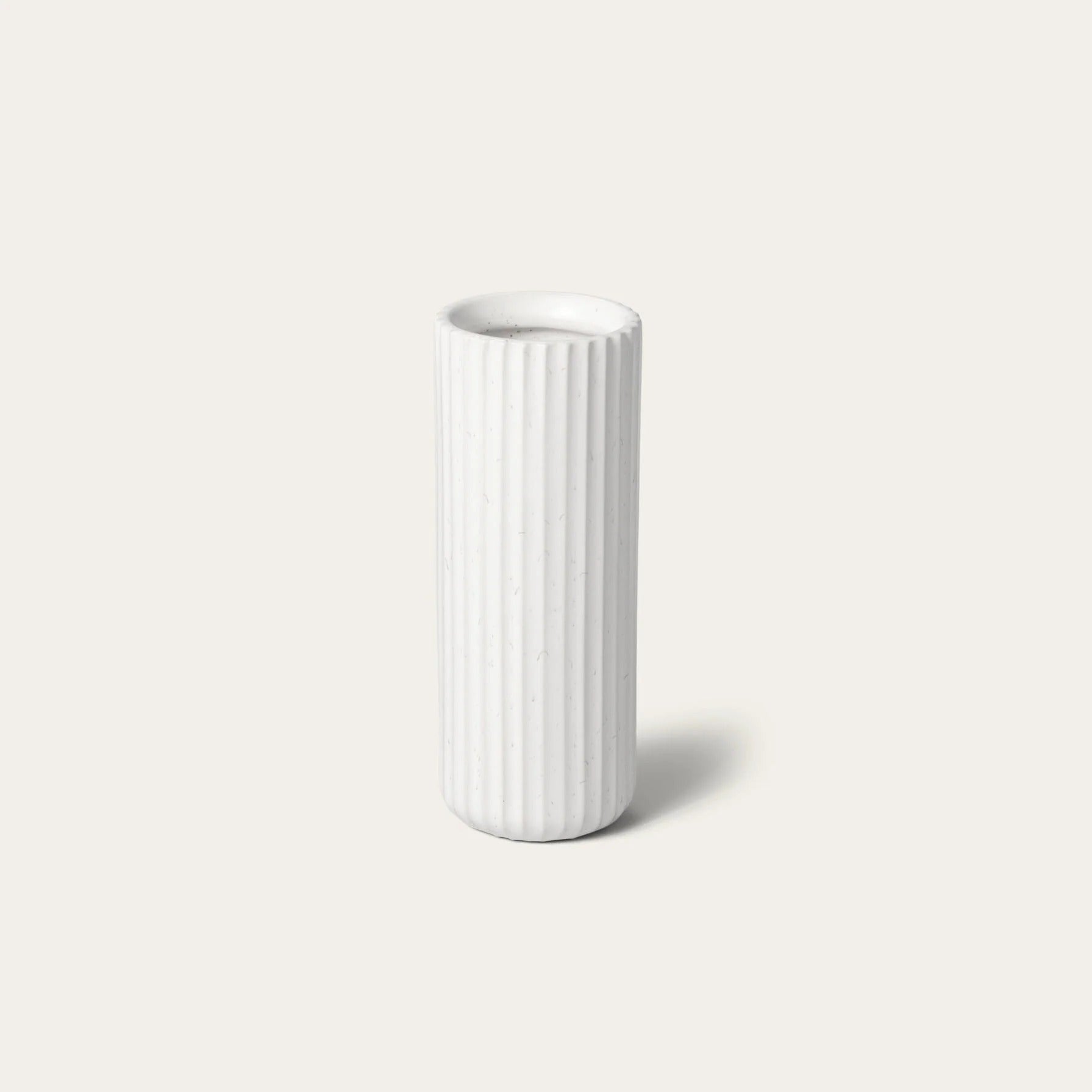 Hand-Finished Ceramic Tall Bud Vase, minimalist modern decor for stylish home interiors