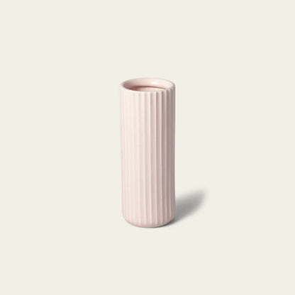Hand-Finished Ceramic Tall Bud Vase, minimalist modern decor for stylish home interiors